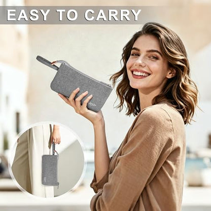 LUXJA Essential Oil Carrying Bag Holds 9 Bottles, Gray - color: Gray, size: double-layer: hold 9 bottles