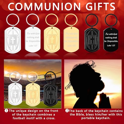 Football/Baseball/Soccer/Basketball Keychain for Men Sport Gifts for Men - color: Black, style: Football-luke 1:37