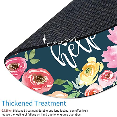 Funny Wording Maybe Swearing Will Help Mouse Pad, Watercolor Floral Mouse Pad, Office Supplies… - color: Maybe Swearing Will Help