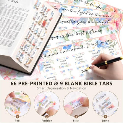 Bible Cover Case for Women, Bible Tote Bag w/Study Supplies Journaling Kit