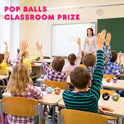 18 Pack Animal Pop Balls Party Favors for Kids, Treasure Box Prizes Toys - style: 18PCS Animal Pop Ball