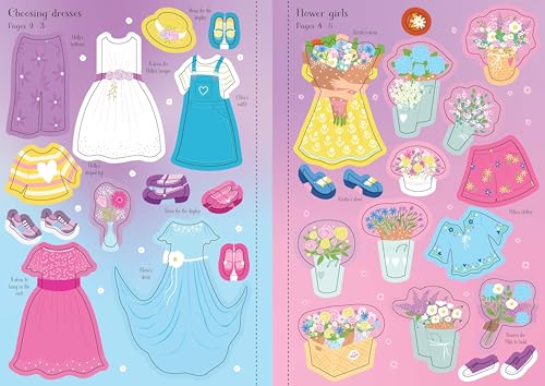 Little Sticker Dolly Dressing Bridesmaids and Flower Girls: An Interactive Sticker Adventure With Dress-Up Fun For Kids Celebrating Wedding Festivities