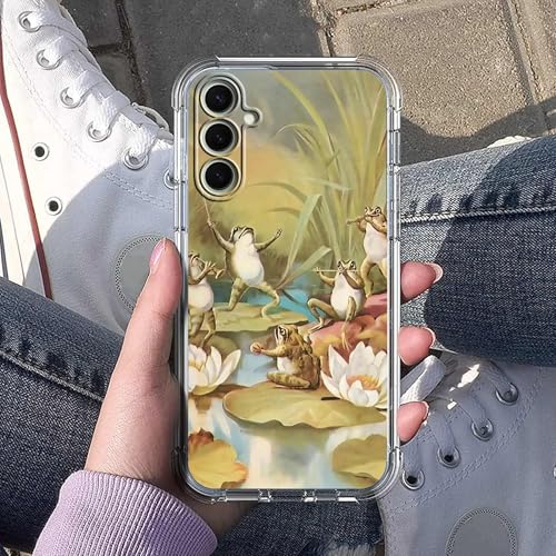 Frog Concert Case for Samsung Galaxy S26 Plus,Cute Frog Musician Set Pattern for Boys Girls,Trendy Cool Soft TPU Bumper Cover for Samsung Galaxy S26 Plus - color: Frog