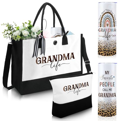 Silkfly 3 Pcs Grandma Thoughtful Gifts Set for Thanksgiving Christmas Day - style: Grandma Life