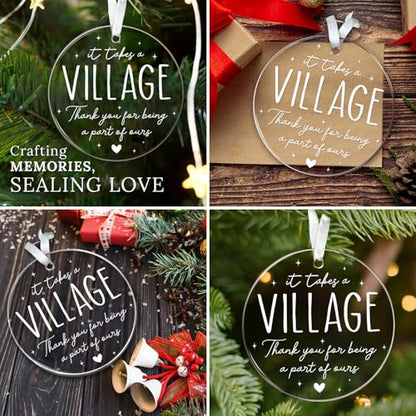 Teacher Ornament 2026, Teacher Christmas Ornament, Christmas Teachers Gifts - color: Thank You 6