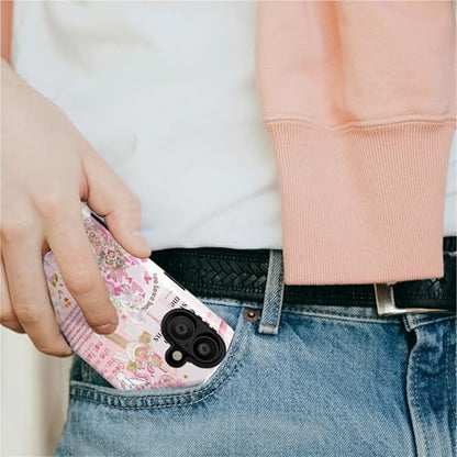 Magnetic Case for iPhone 16, Compatible with Magsafe PC Hard Shell & Silicone Inner Bumper Anti-Scratch Full-Body Cover Shockproof Slim Design Retro Newspaper Collage Religious Jesus - color: Retro Newspaper Collage Religious Jesus, size: iPhone 16