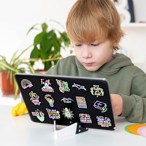 50 Pcs Jesus Christian Bible Stickers for Kids, Neon Christ Faith Vinyl Waterproof Water Bottle Laptop Decals, Teens Adults Religious Christianity Christmas Easter Thanksgiving - color: Bible-pvc-163kshr