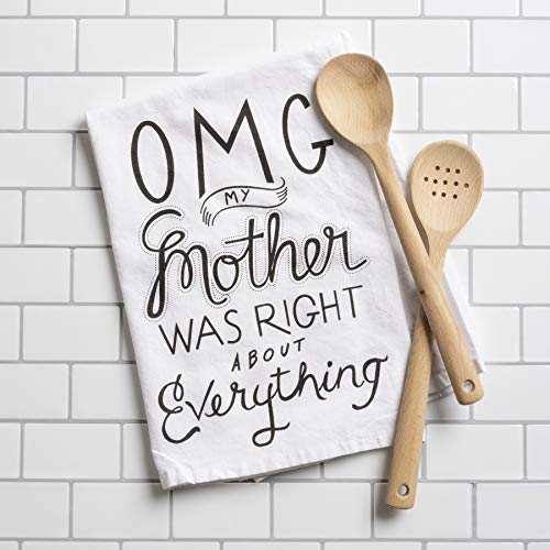 Primitives by Kathy Boho Cotton Kitchen Towel Set - Funny Sayings, Housewarming Gift, Fall Decor, 28"x28" - style: Decorative Kitchen Towel