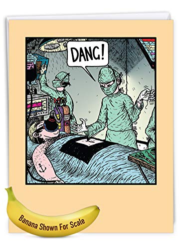 NobleWorks Jumbo Get Well Greeting Card w/Envelope Dang Surgeon J9743 - style: Dang Surgeon