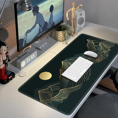 iCasso Large Mouse Pad, XXL Green Mousepad,A-Mountain Cyan Extended - color: Mountain Cyan