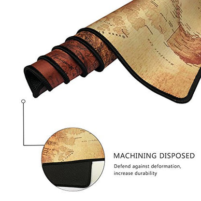 XXL Professional Large Mouse Pad& Computer Game Mouse Mat (35.4x15.7x0.1IN, Compass) - color: Compass, size: 35.4L x 15.7W inches