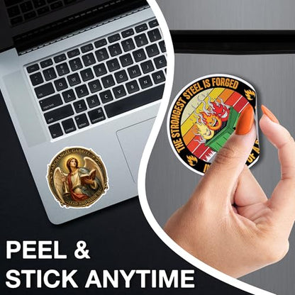 [3PCS] Archangel Michael St Michael Sticker, Catholic Stickers for Adults - color: Three Archangels Sticker