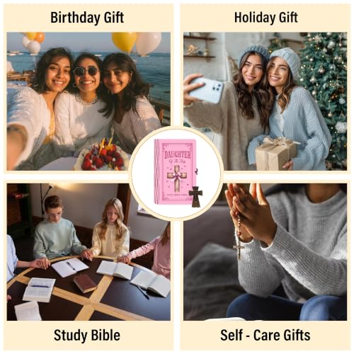 Personalized Daughter Bible Verse Box, 150 Prayer Cards, Custom Name with Keychain, Bible Verses With Wooden Box for Emotion, Inspirational Scriptures, Christian Bible Gifts for Women - color: Daughter Bible