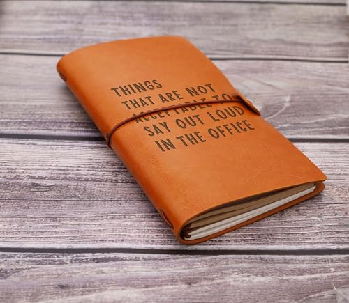 Funny Humor Saying Sarcastic Gag Gift for Colleagues,Co-Workers,Boss-Leaving Promotion Retirement Christmas Gift-Things That Are Not Acceptable To Say Out Loud-Refillable Travel Photo Diary Journal - style: Style41-things that are not acceptable