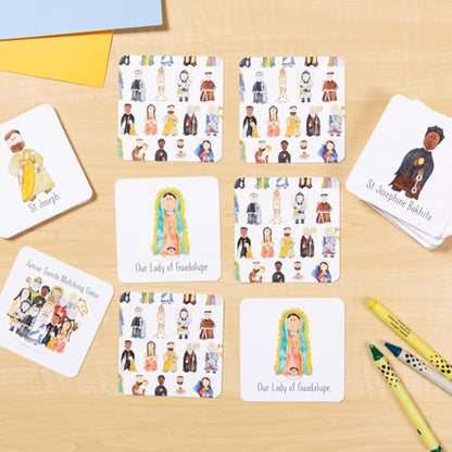 Catholic Saint Matching Cards | Junior Saints Faith Formation Set