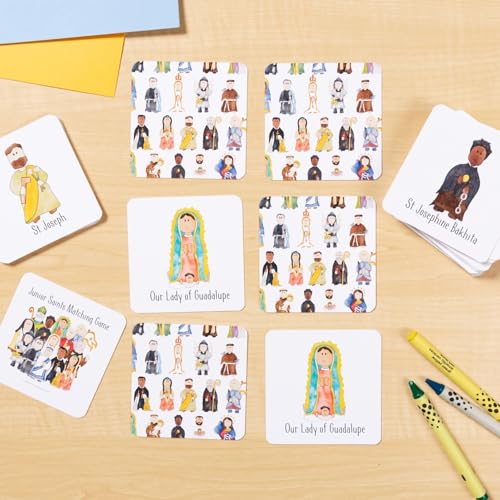 Catholic Saint Matching Cards | Junior Saints Faith Formation Set