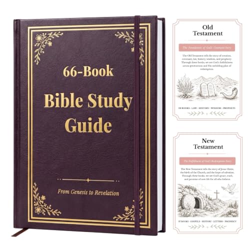 66-Page Bible Study Guides and Devotional Journal with Daily Scripture Quotes, Prayer Prompts, Cross-References, and Reflection Guides - A Comprehensive Year-Long Plan and Christian Gift