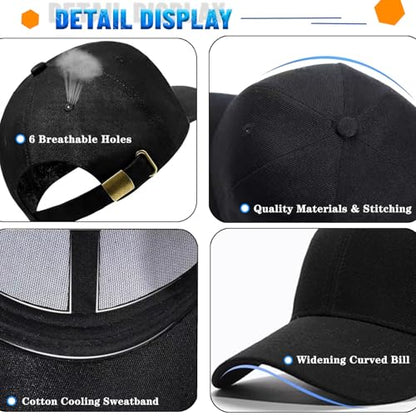 Baseball Cap Snapback Hats for Men Black Baseball Hat Cotton Trucker Dad Hat for Men - color: Mountain Tree