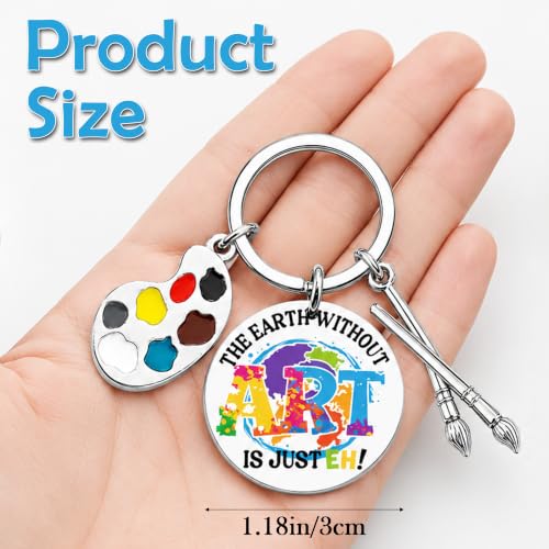 Inspirational Keychain for Women, Appreciation Gift for Mother Daughter Best Friend, Christmas Key Ring - style: Artist
