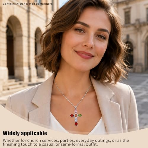 Colorful Crystal Rainbow Symbol Pendant Alloy Clavicle Necklace - color: Silver 2
