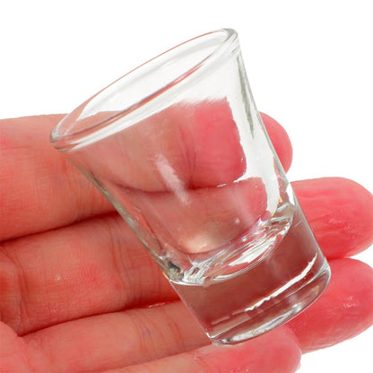 Luxshiny 12-pack Glass Communion Cups for Standard Communion Trays Clear 0.34 oz Mini Chalice Set for Church Services Accessories for Family Gatherings and Parties