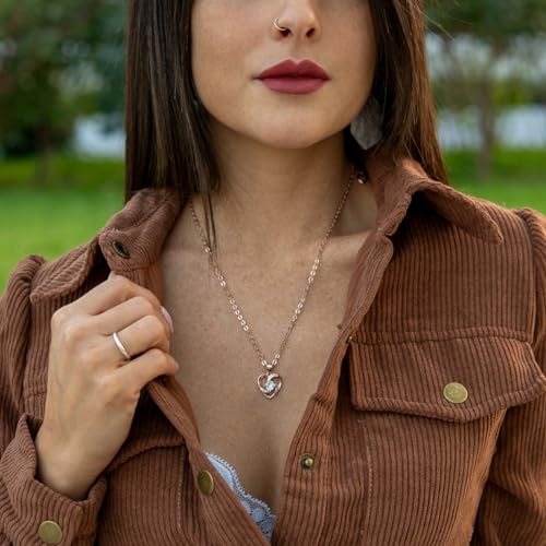 SERASAR Premium Necklace Women| 316L Stainless-Steel | 18 Carat - color: Rosegold, style: Emotion