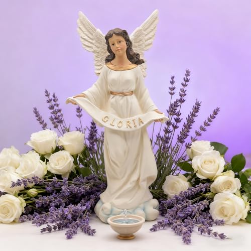 15 Inch Gloria Angel Figurine, Large Christmas Nativity Statue - size: 15inch