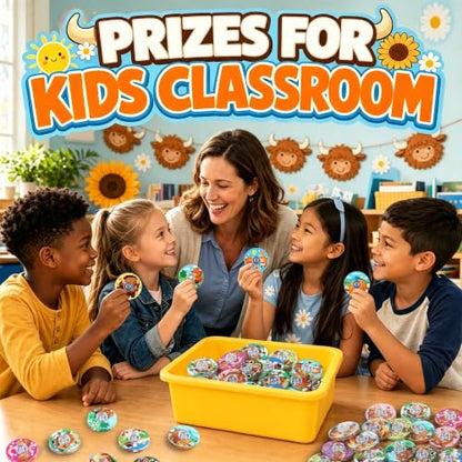 52 Pack Highland Cow Fidget Spinners Bulk Party Favors Classroom Prizes - color: Tl-sa-3-cow