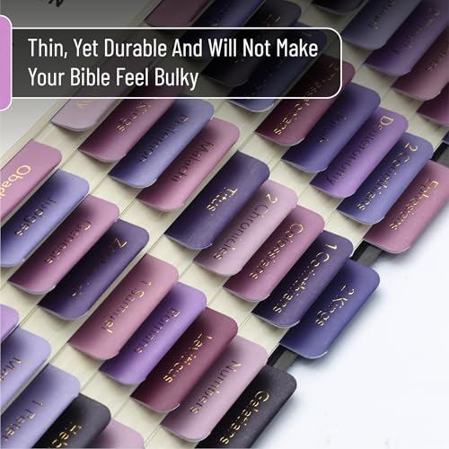 Mr. Pen- Bible Tabs, 75 Tabs, Berry Bloom, Gold Foil Embossed Lettering - color: Berry Bloom