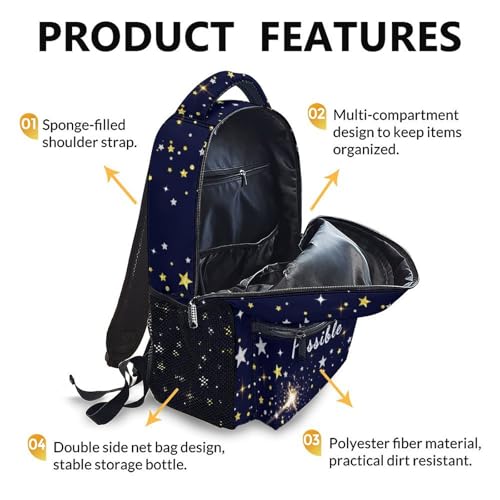 Kids Backpack School Backpacks for Girls Boys, Christian Bookbag Gift for Children Kindergarten Primary Elementary Middle - color: Black