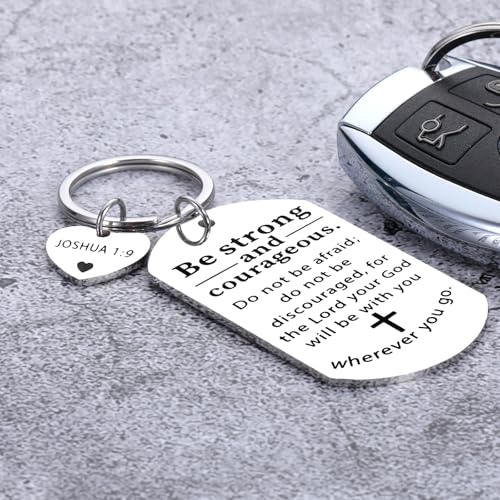 Catholic Key Chains, Christian Gifts for Women, Christmas Stocking Stuffers First Confirmation Gifts for Girls Boys Teens Inspirational Religious Gift for Men Baptism Communion Bible Verse Keychain