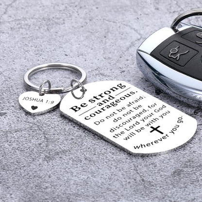 Catholic Key Chains, Christian Gifts for Women, Christmas Stocking Stuffers First Confirmation Gifts for Girls Boys Teens Inspirational Religious Gift for Men Baptism Communion Bible Verse Keychain