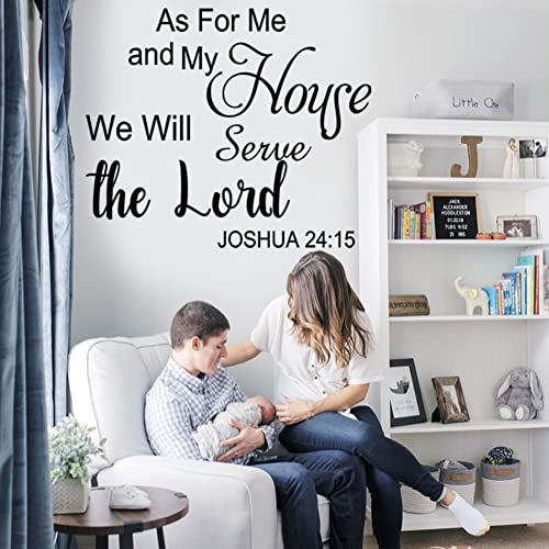 Bible Verse Wall Decals Vinyl Wall Quotes Stickers Inspirational Quotes Wall Decal Peel and Stick Wall Decor Religious Wall Decoration for Living Room Bedroom Office Bathroom