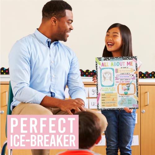 20 All About Me Posters Elementary Classroom Decor, Star Student Poster - color: Composition Pastel