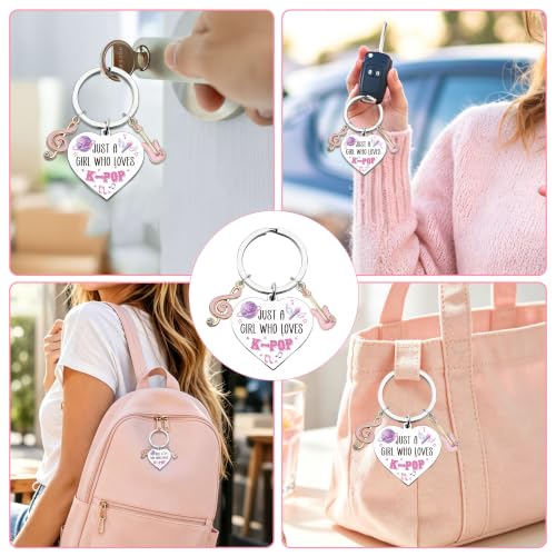 Inspirational Keychain for Women, Appreciation Gift for Mother Daughter Best Friend, Christmas Key Ring - style: Kpop Lover 01