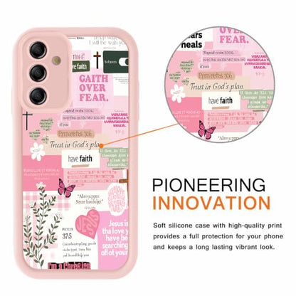Christian Case for Samsung Galaxy S25, Aesthetic Bible Verse Butterfly Flower Pattern Design Collage Phone Cover, TPU Shockproof Protective Shell for Samsung S25 6,2" - color: Butterfly