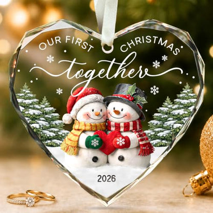 First Christmas Together Ornament 2026 - Couples First Christmas Ornament - color: Together