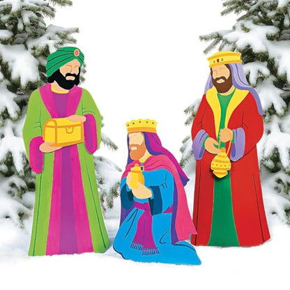 Fun Express Three Kings Outdoor Nativity Set, Multicolor