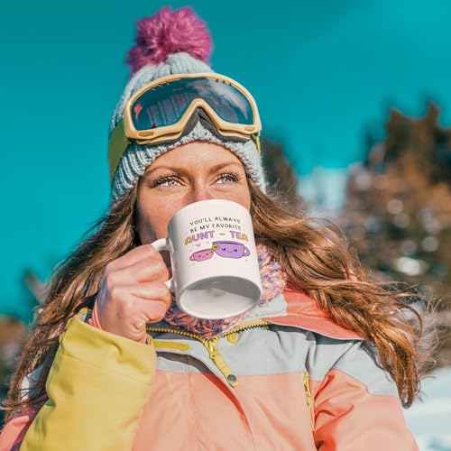 Gifts For Aunt, Auntie My Favorite Aunt-tea Gift, Funny Best Aunty Mug - color: Auntea-color