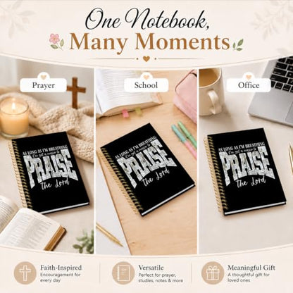 Bible Journal Notebook, Christian Gifts for Women - color: Inspirational Christian Notebook
