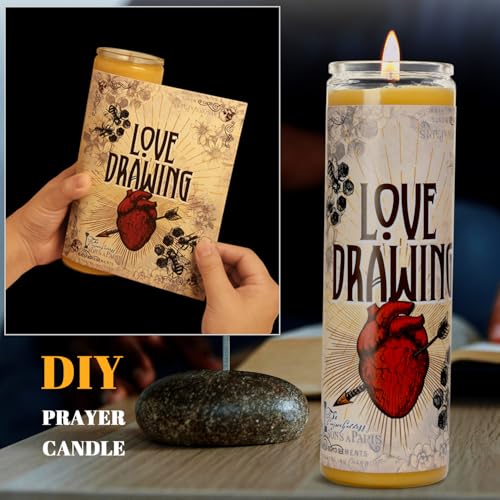 TELOSMA 7 Day Pure Beeswax Devotional Memorial Candles - 3 Pack Unscented
