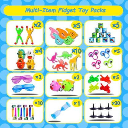 1000 Pcs Party Favors for Kids, Fidget Toys Bulk, Prizes for Kids, Fidget Stocking Stuffers Birthday Party Gifts, Carnival Treasure Classroom Prizes Box, Goodie Bag Stuffers