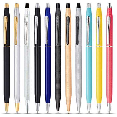 Cross Classic Century Black Lacquer Ballpoint Pen, Medium Point, Black Ink - color: Black & Chrome
