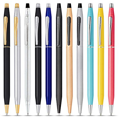 Cross Classic Century Black Lacquer Ballpoint Pen, Medium Point, Black Ink - color: Black & Chrome