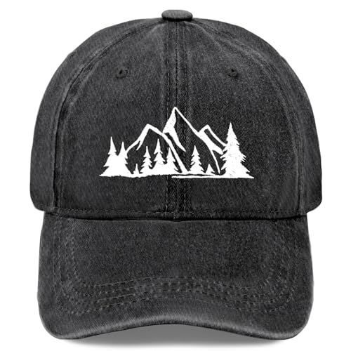 Y'Alls Need Jesus Hats for Mens Aesthetic Washed Distressed Baseball Cap - color: Allblack2