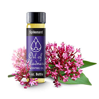 Oil of Gladness Spikenard Anointing Oil - Oil for Daily Prayer, Ceremonies and Blessings 1/4 oz - size: 0.25 Fl Oz (Pack of 1)
