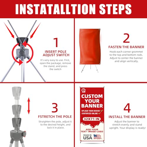 Custom X Banner Stand 32"x71",Portable Retractable Banner with Travel Bag for Advertising,Party,Graduation, Celebration,Exhibition,Outdoor & Indoor Display（only banner）