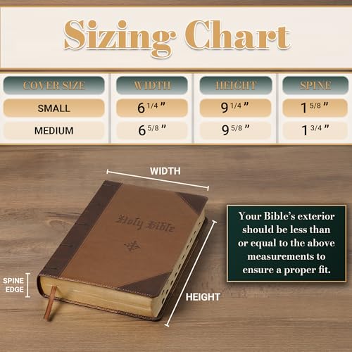 Christian Art Gifts Polyester Bible Cover Case: Be Strong Bible Verse - size: Medium