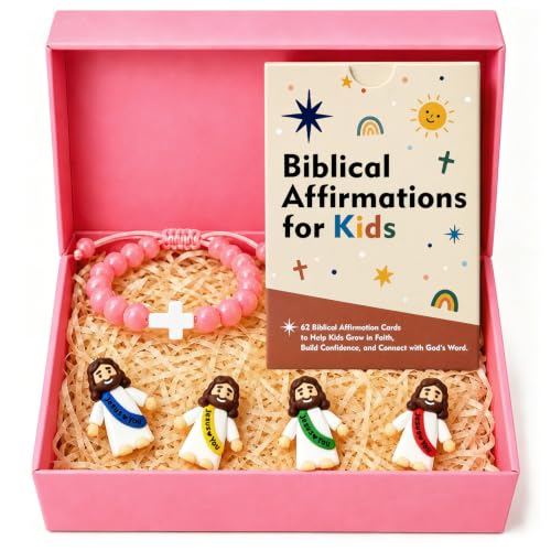 Bible Verse Cards for Kids, 62 Biblical Affirmation Scripture Flash Cards, Christian Encouragement for Children, Back to School Faith Gifts, Sunday School, VBS & Homeschool Supplies (Cards Set) - color: Cards Set