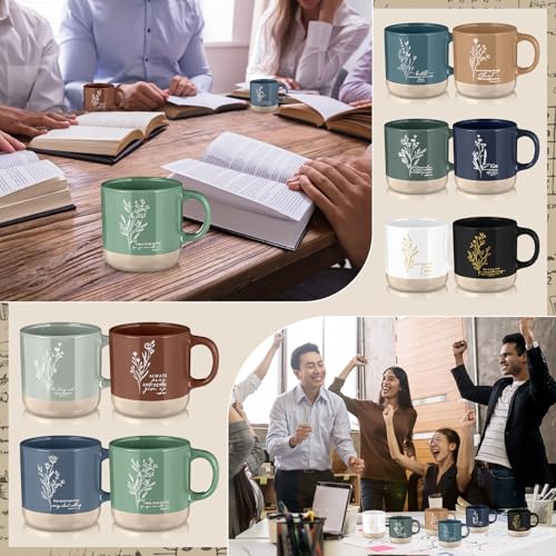 Didaey 10 Pcs Christian Gifts Bulk for Women, Religious Bible Verse Mugs - color: Neutral Color
